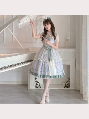 Lily of the valley Classic Lolita Dress JSK by Melonshow (MS01)